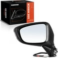thumbnail image 1 of A-Premium Driver Side Power Door Mirror Compatible with Mazda 6 2014 2015 2016 2017 - Heated Manual Folding Black Outside Rear View Mirror with Turn Signal Indicator - Replace# GHP969182B, 1 of 6