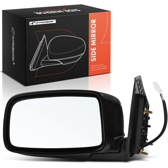 A-Premium Driver Side Power Door Mirror - Compatible with Mitsubishi Lancer 2003 2004 2005 2006 - Non-Heated Manual Folding Black Outside Rear View Mirror
