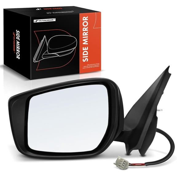 A-Premium Driver Side Power Door Mirror - Compatible with Nissan Versa 2015 2016 2017 2018 2019 - Non-Heated Manual Folding Black Outside Rear View Mirror - Replace# 96302-9KK1A