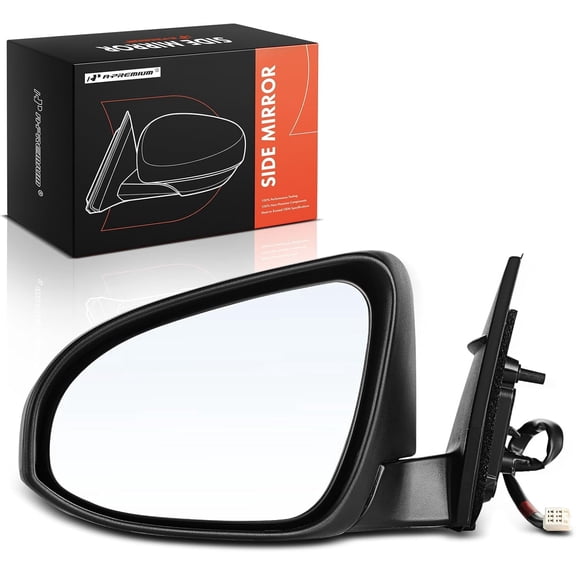 A-Premium Driver Side Power Door Mirror Compatible with Toyota Camry Hybrid LE L 2012 2013 2014 - Non-Heated Manual Folding Black Outside Rear View Mirror - Replace#8790906400