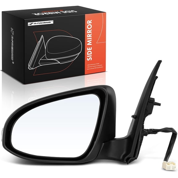 A-Premium Driver Side Power Door Mirror Compatible with Toyota Corolla iM 2017-2018 & Scion iM 2016 - Heated Power Folding w/Turn Signal Black Outside Rear View Mirror - Replace# 87940-12E90