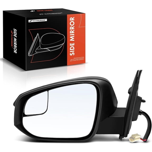 A-Premium Driver Side Power Door Mirror - Compatible with Toyota RAV4 2016 2017 2018 - Non-Heated Manual Folding Textured Black Outside Rear View Mirror - Replace# 879400R210