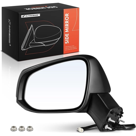 A-Premium Driver Side Power Door Mirror Compatible with Toyota RAV4 2019 2020 2021 2022 - Non-Heated Manual Folding Black Outside Rear View Mirror - Replace# 8794542210, 8794042E01