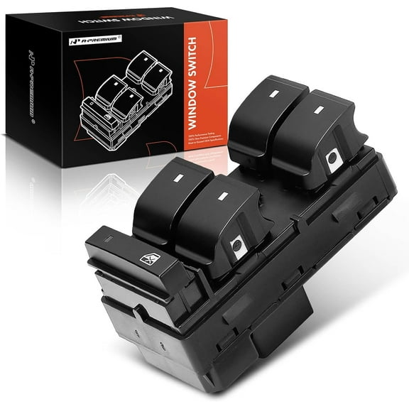 A-Premium - Driver Side Power Master Window Switch - Compatible with GMC Vehicles - 2007-2017 - Acadia, Acadia Limited - Replace 10390508, 20945224, 25789239