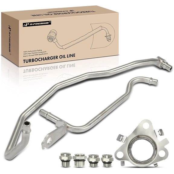 A-Premium Driver Side Turbo Coolant Line Kit Compatible with Ford F-150 2011-2016, Transit-150/250/350 2015-2021, Transit-350 HD 2015-2021, Expedition & Lincoln Navigator, V6 3.5L, Left Side