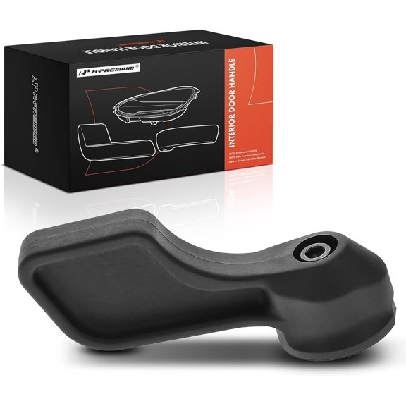 A-Premium Driver or Passenger Side Interior Door Handle Compatible with Ram ProMaster 1500 2500 3500, 2014-2024, Textured Black, Replace# 1ZQ02JXWAA