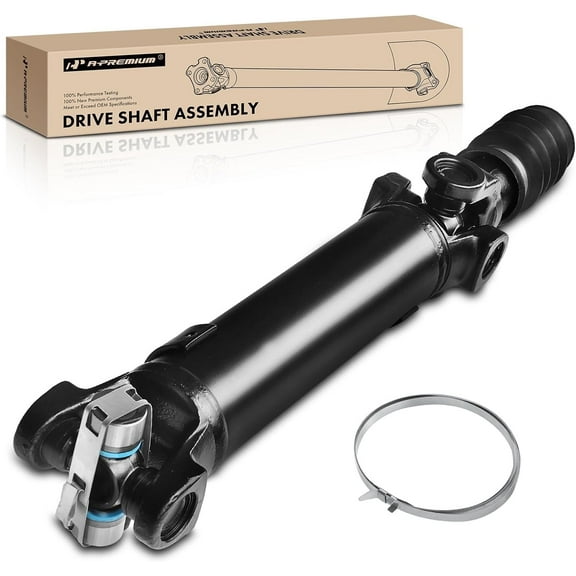 A-Premium Driveshaft Assembly Compatible with Jeep Wrangler 1997-2002 L4 2.5L L6 4.0L Sport Utility 4WD