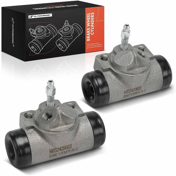 A-Premium Drum Brake Wheel Cylinder Compatible with Select Chevrolet, Buick, GMC, Jeep, Checker,International, Oldsmobile and Packard Models - Impala, Corvette, Blazer, LeSabre, J-2500, 2-PC Set