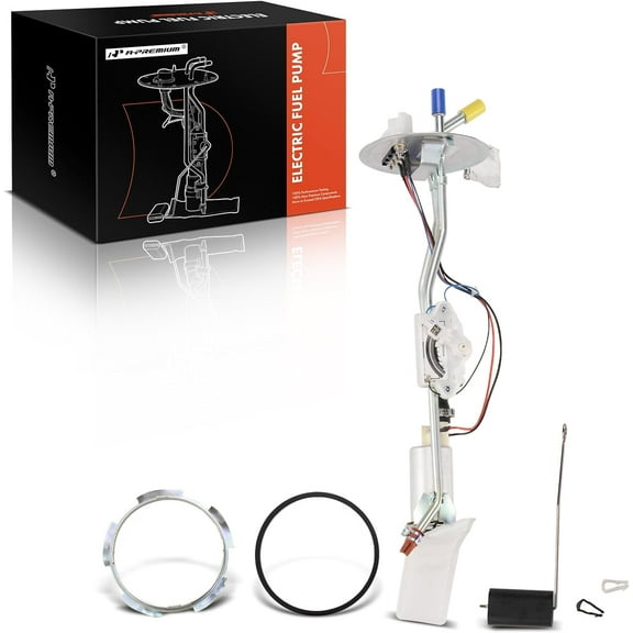 A-Premium Electric Fuel Pump Assembly w/Sending Unit Compatible with Ford Bronco II 1986-1988 V6 2.9L, Gas, Replace# E5TZ9H307H