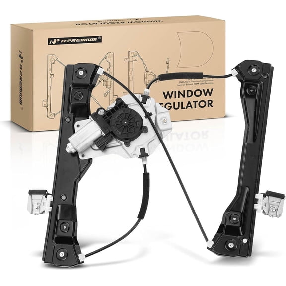 A-Premium Electric Power Window Regulator with Motor Compatible with Chevrolet Volt 2011 2012 2013 2014, L4 1.4L, Hatchback, Front Right Passenger Side