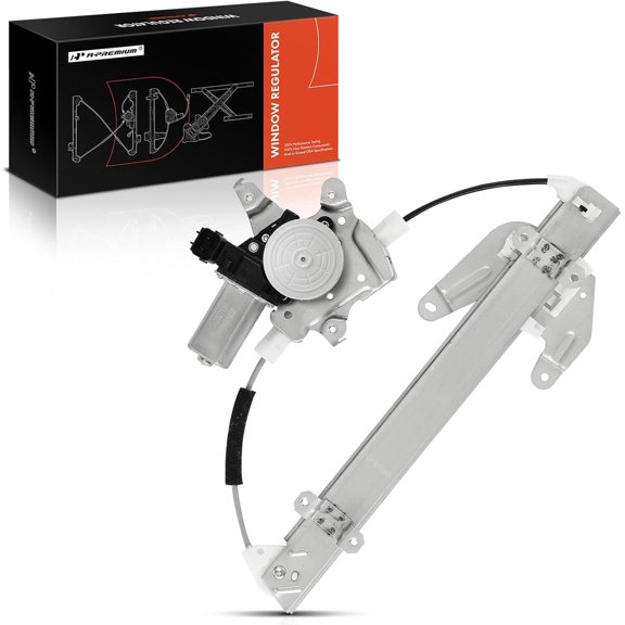A-Premium Electric Power Window Regulator with Motor Compatible with Nissan Rogue 2008-2013, Rogue Select 2014-2015, Sport Utility, Rear Left Driver Side