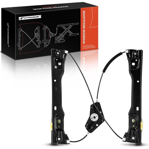 A-Premium Electric Power Window Regulator Without Motor Compatible with Dodge Durango 2011-2021 & Jeep WK2 Series Grand Cherokee 2011-2021, Front Right Passenger Side
