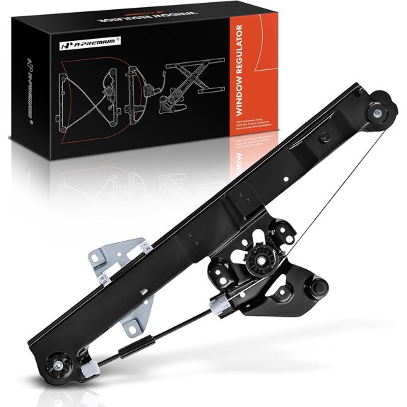 A-Premium Electric Power Window Regulator Without Motor Compatible with Saab 9-3 2003 2004 2005 2006 2007, Rear Left Driver Side