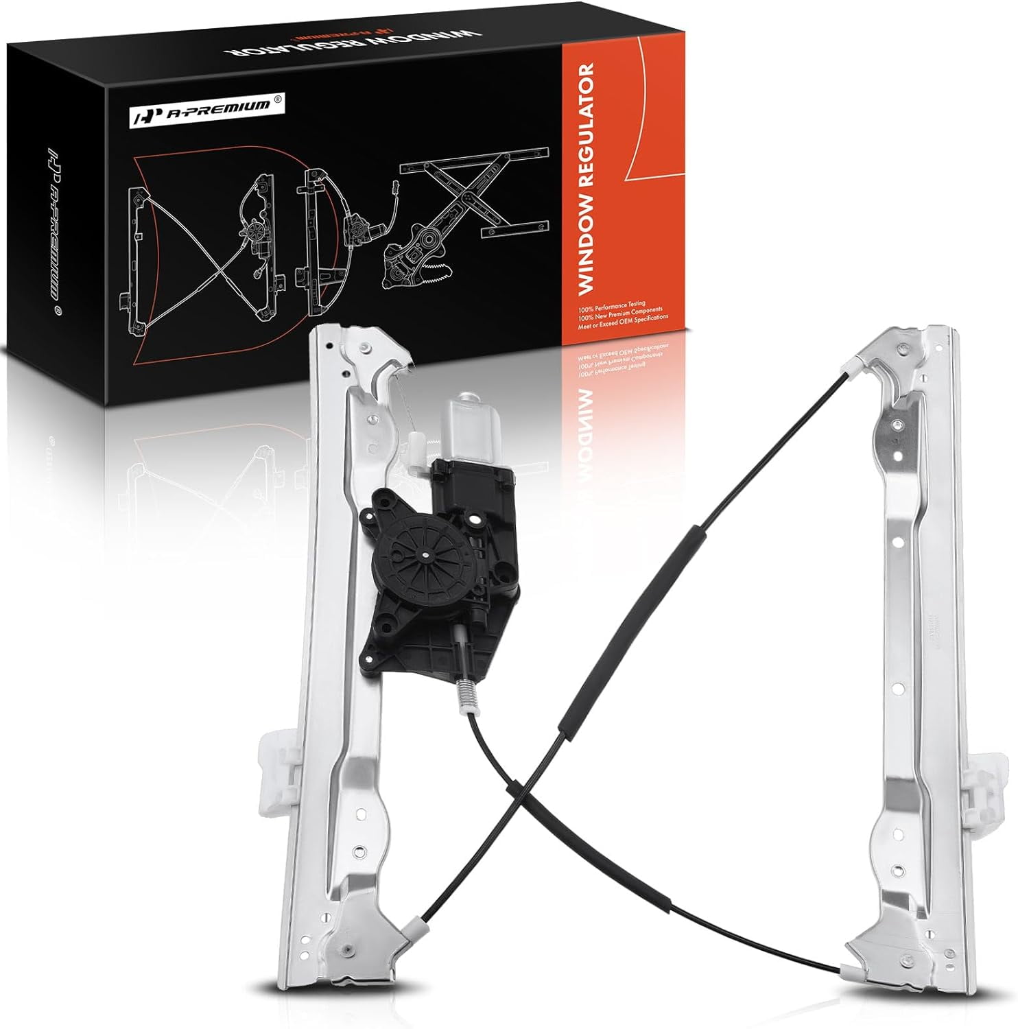 A-Premium Power Electric Window Regulator with 6 Pins Motor Compatible with Acura MDX 2003-2006 Front Right Passenger Side 並行輸入品 : A-Premium Power Electric Window Regulator with Motor