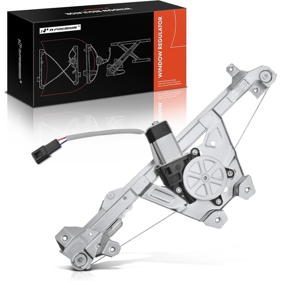 A-Premium Electric Power Window Regulator with Motor Compatible with Saturn L100 L200 L300 LS LS1 LS2 LW1 LW2 LW200 LW300 Rear Passenger Side