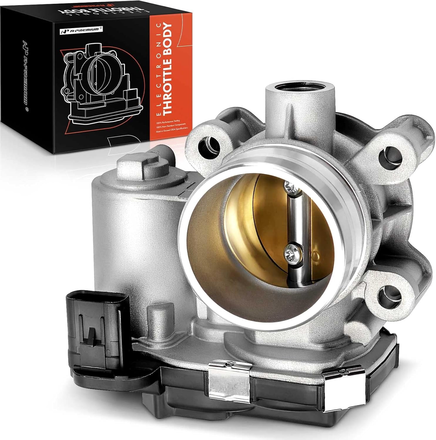 A-Premium Electronic Throttle Body Compatible with Chevrolet Cruze 17-19, Malibu 16-20, Equinox 18-20 & GMC Terrain 18-20 & Buick Encore 16-19, L4 1.4L 1.5L 1.6L, Replace# 12671379, 12659491, S20417