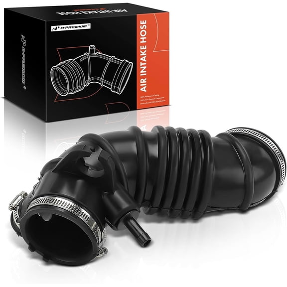 A-Premium Engine Air Cleaner Intake Hose Tube W/Clamps Compatible with Hyundai Accent 2006-2010 & Kia Rio 2006-2011, Rio5 2006-2011 & Dodge Attitude 2006-2011