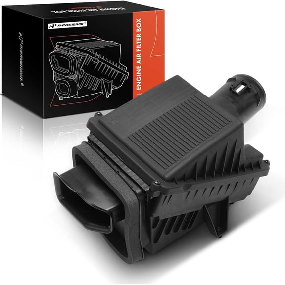A-Premium Engine Air Filter Cleaner Box Housing Compatible with Chevy, GMC & Cadillac Models - Silverado 1500 2017-2019, Suburban, Tahoe, Savana 1500 2500 3500, Sierra, Yukon, Escalade