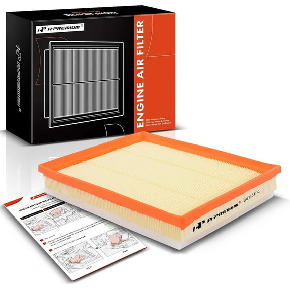 A-Premium Engine Air Filter Compatible with BMW F30 F32 335i, 335i GT xDrive, 335i xDrive, 435i, 435i xDrive, M2, M235i, M235i xDrive, 2014-2018, Flexible Panel, Replace# 13718616909
