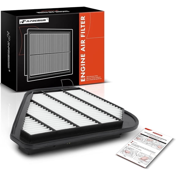 A-Premium Engine Air Filter Compatible with Buick Enclave & Chevrolet Traverse & GMC Acadia & Saturn Outlook, 2007-2017, Rigid Panel, Replace# 15278634