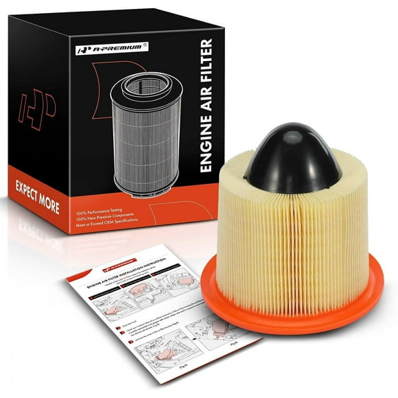 A-Premium Engine Air Filter Compatible with Ford & Lincoln Models - F-150 F-250, F-350 F-450 F-550 Super Duty, Mustang, Expedition, Excursion, E-150 E-250 E-350 E-450, Navigator - Replace# CA8039