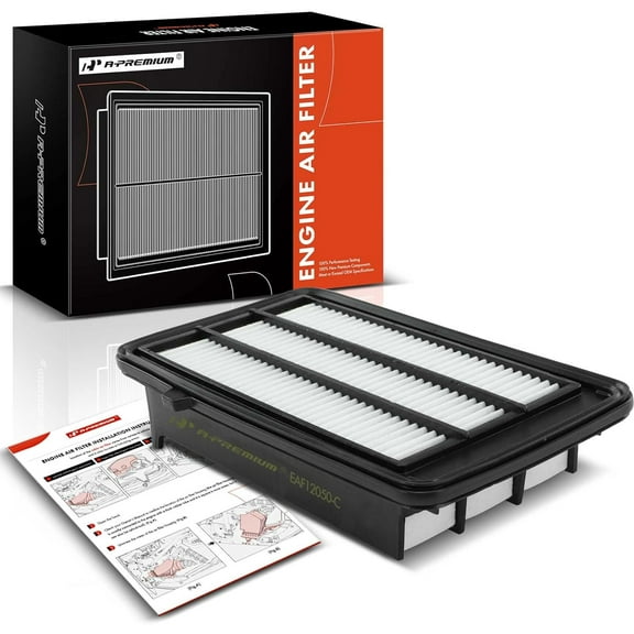 A-Premium Engine Air Filter Compatible with Honda Models - Civic 2016 2017 2018 2019 2020 2021, CR-V 2017 2018 2019 2020 2021 2022 2023-1.5L L4 Engine - Replace# CA12050