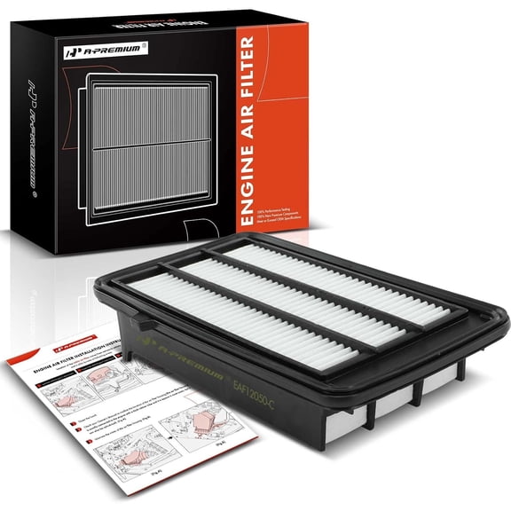 A-Premium Engine Air Filter Compatible with Honda Models - Civic 2016 2017 2018 2019 2020 2021, CR-V 2017 2018 2019 2020 2021 2022 2023-1.5L L4 Engine - Replace# CA12050