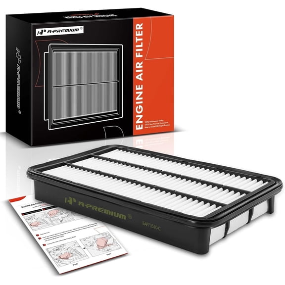 A-Premium Engine Air Filter Compatible with Lexus ES300, RX300 & Toyota Avalon, Camry, Celica, Sienna, Solara, 1992-2003, 2.2L 2.4L 3.0L, Rigid Panel, Replace# 17801-03010