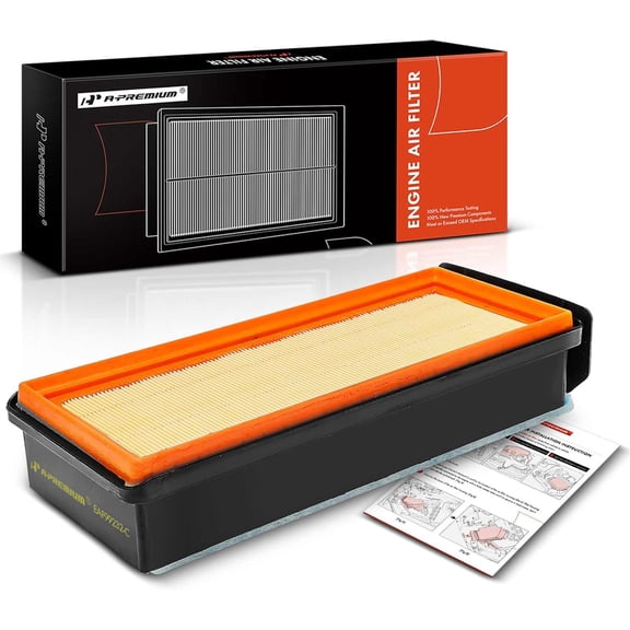 A-Premium Engine Air Filter Compatible with BMW X5 2014-2019, F10 Series 535d 2014-2016, 535d xDrive 2014-2016, 3.0L, Replace# 13718518111, EG3738