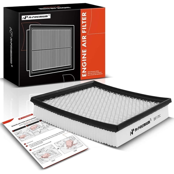 A-Premium Engine Air Filter Compatible with Chrysler 200 & Dodge Avenger, Journey, 2011-2019, V6 3.6L, Flexible Panel, Replace# 68081249AC