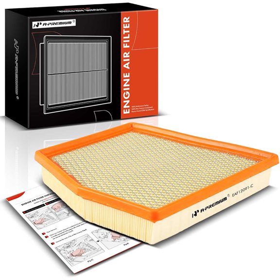 A-Premium Engine Air Filter Compatible with Chrysler Pacifica 2017-2023 3.6L Flex/Gas, Voyager 2020-2023 3.6L Gas