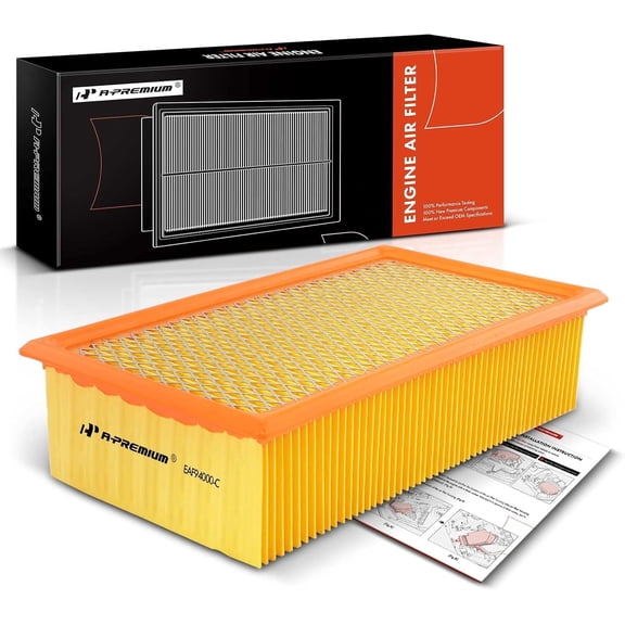 A-Premium Engine Air Filter Compatible with Ford F-250 F-350 F-450 F-550 Super Duty 1999-2003, Excursion 2000-2003, V8 7.3L
