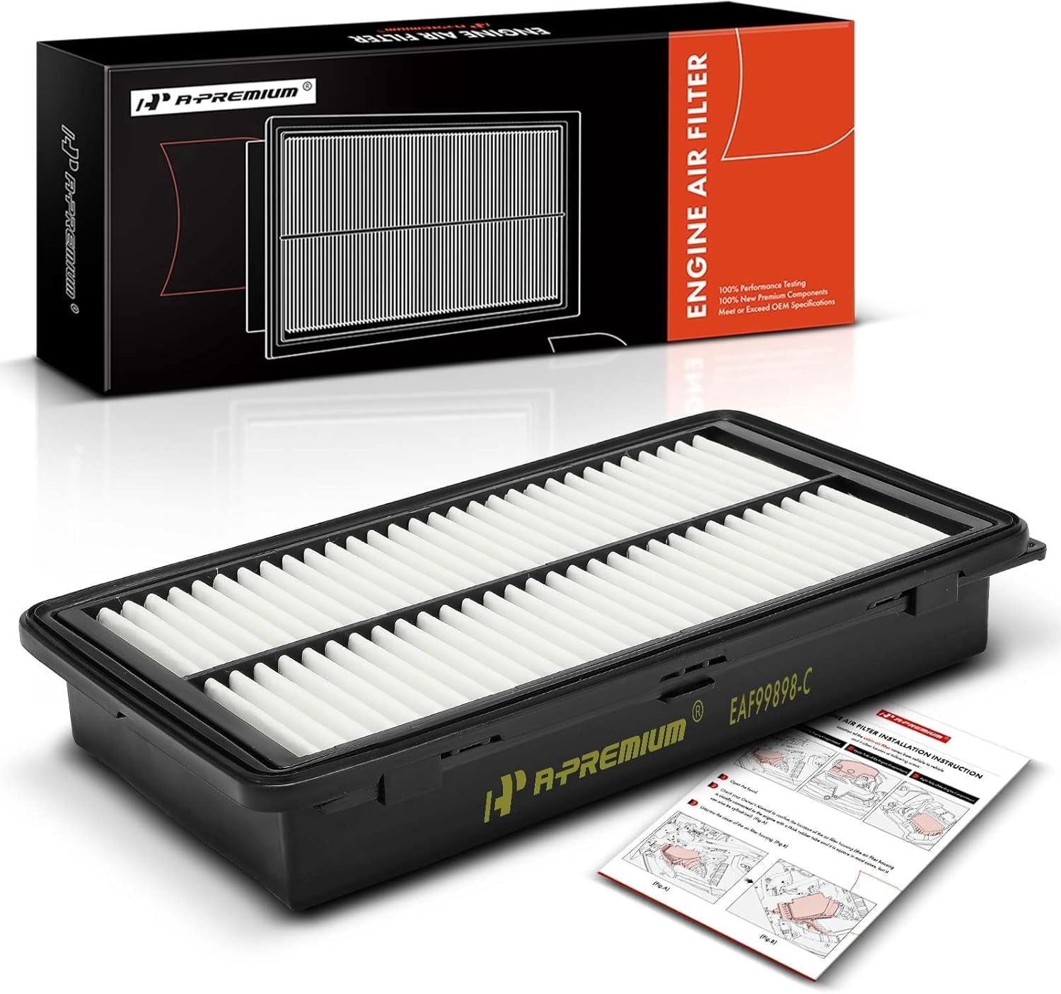 A-Premium Engine Air Filter Compatible with Genesis GV80 2021 2022 2023, 2.5L, Replace# PA99898, 28113T6210