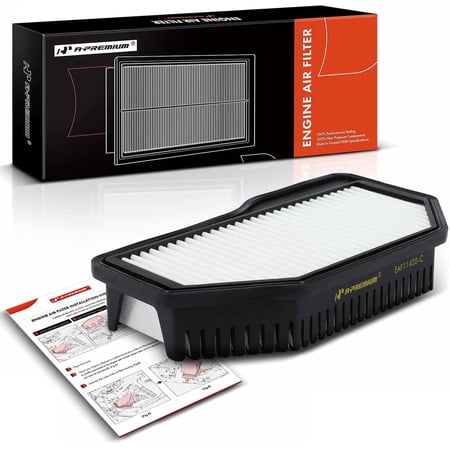 A-Premium Engine Air Filter Compatible with Hyundai Genesis Coupe 2013 2014, L4 2.0L,Rigid Panel, Replace# 281132M200
