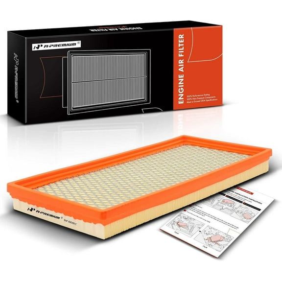 A-Premium Engine Air Filter Compatible with Jeep TJ, Wrangler 1997 1998 1999 2000-2006, 2.4L 2.5L 4.0L