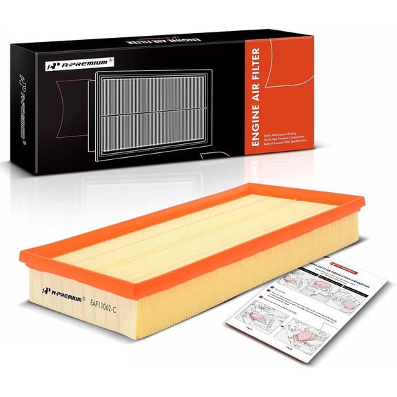 A-Premium Engine Air Filter Compatible with Land Rover Discovery, LR4, Range Rover, Range Rover Sport, 2010-2022, Flexible Panel, Replace# AH429610AA