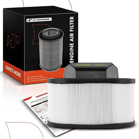 A-Premium Engine Air Filter Compatible with Maserati Ghibli, Quattroporte 2014-2022, Levante 2017-2022,