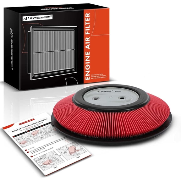 A-Premium Engine Air Filter Compatible with Nissan D21 Pickup, Frontier, Pickup, Xterra 1990-2004, L4 2.4L, Replace# 16546-86G00