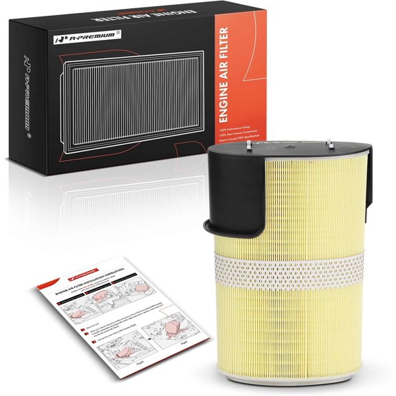 A-Premium Engine Air Filter Compatible with Porsche Boxster 2005-2012, Cayman 2006-2012, 2.7L 2.9L 3.2L 3.4L, Replace# 98711013300