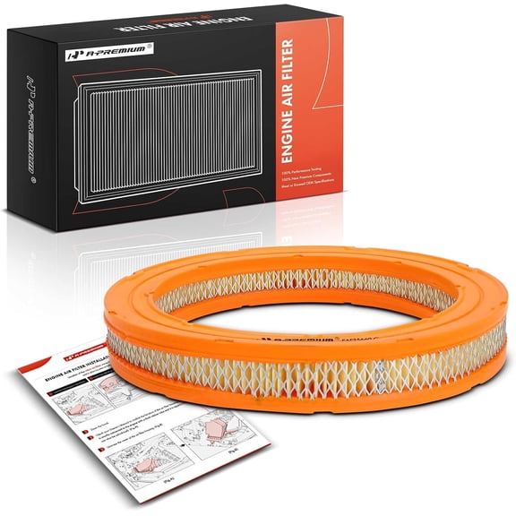 A-Premium Engine Air Filter Compatible with Toyota Corolla 1983-1988, Tercel 1980-1988 & Chevrolet Nova 1985-1988, 1.5L 1.6L