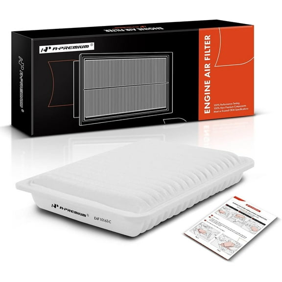 A-Premium Engine Air Filter Compatible with Toyota Tacoma 2005-2023, L4 2.7L, Rigid Panel, Replace# 178010C040, 17801-YZZ04