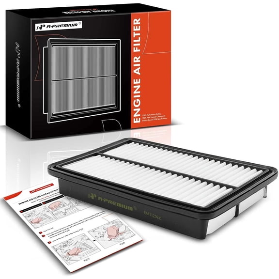 A-Premium Engine Air Filter Compatible with Mazda Vehicles - 3 (2012-2018), 3 Sport (2012-2018), 6 (2014-2021), CX-5 (2013-2023) - L4 2.0L 2.5L - Naturally Aspirated Only