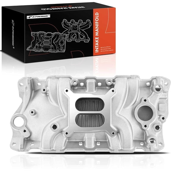 A-Premium Engine Aluminum Dual Plane Idle-5500 Intake Manifold Compatible with Chevy small block V8 305 327 350 383 SBC - Chevy, GMC & More Vehicles - (65-86) - C/K, Caprice, Corvette, Impala, G30