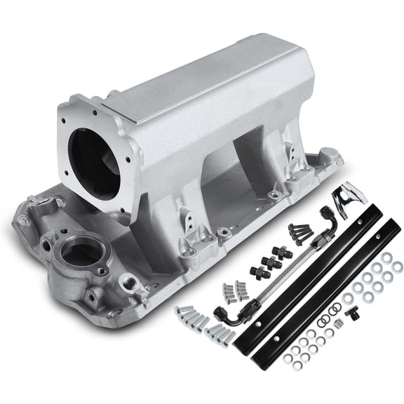 A-Premium Engine Aluminum EFI (90MM) Multi-Port Intake Manifold Compatible with Chevy V8 305 350 400 Small Block - Chevy, GMC, Buick, Oldsmobile, Checker, Pontiac & More - 1955-1986 - [1500-6500 RPM]