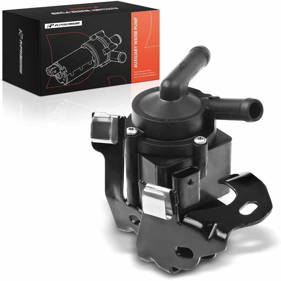 A-Premium Engine Auxiliary Water Pump W/Bracket - DOHC 4Cyl 1.6L - Compatible with Mini R52 R57 R60 R61 Series - Cooper 07-15, Cooper Countryman 11-16, Cooper Paceman 13-16, Replace for# 11537630368