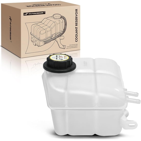 A-Premium Engine Coolant Overflow Recovery Reservoir Tank with Cap Compatible with Ford Transit Connect 2010 2011 2012 2013 2.0L, Replaces for 8T1Z8A080A, 9T1Z8100A