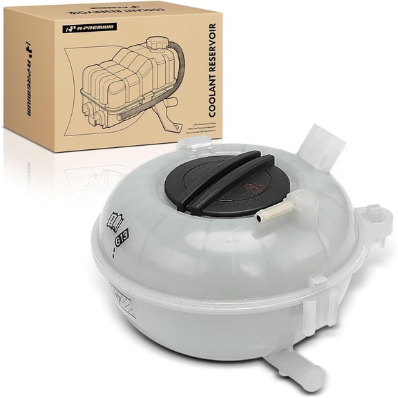 A-Premium Engine Coolant Overflow Recovery Reservoir Tank [with Cap & Sensor] Compatible with Audi A3, S3 & Volkswagen Golf, GTI, 2015 2016