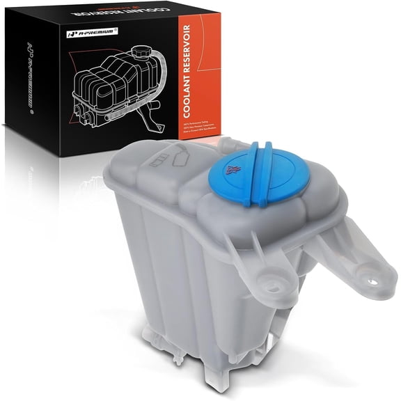 A-Premium Engine Coolant Overflow Recovery Reservoir Tank [with Cap & Sensor & Heat Shield] Compatible with Audi Q5 2009-2015/2017, S4 2013-2015, S5 2012-2017, SQ5 2014-2017, DOHC, Superchargered
