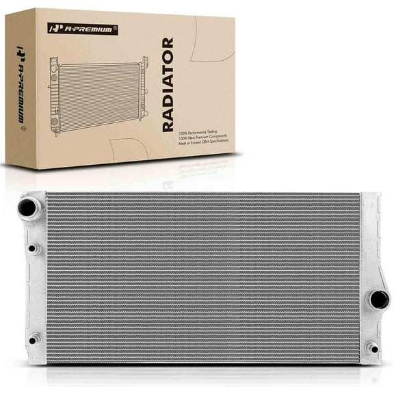 A-Premium Engine Coolant Radiator Assembly Compatible with BMW 535i 2011-2016, 535i GT 2010-2017, 740i 740Li 2011-2012, ActiveHybrid 5 2012-2016, Automatic Transmission, Replace# BM3010163