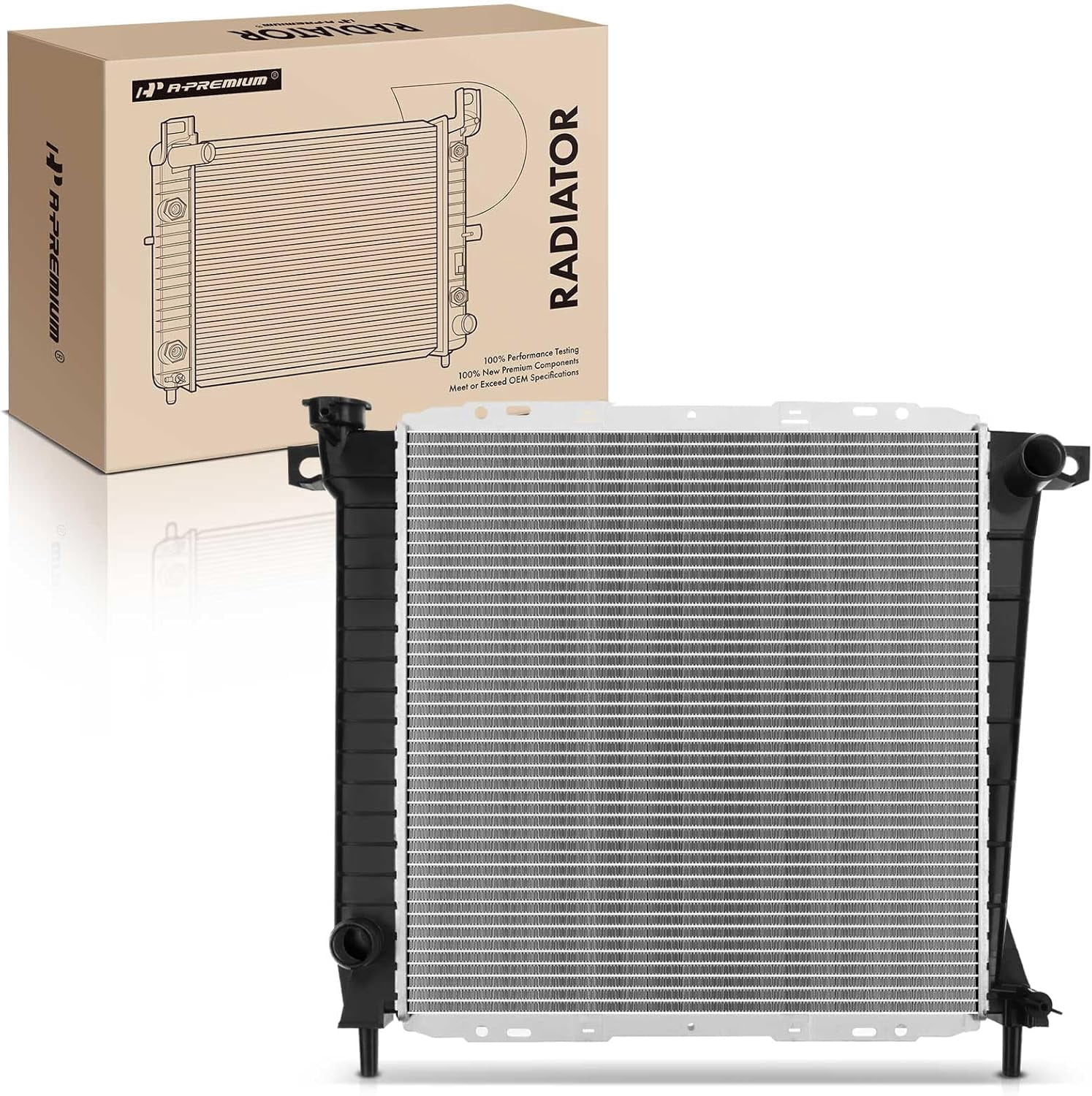 Motor Radiator Assembly A-Premium Engine Coolant Radiator Assembly Compatible with Ford Bronco ...
